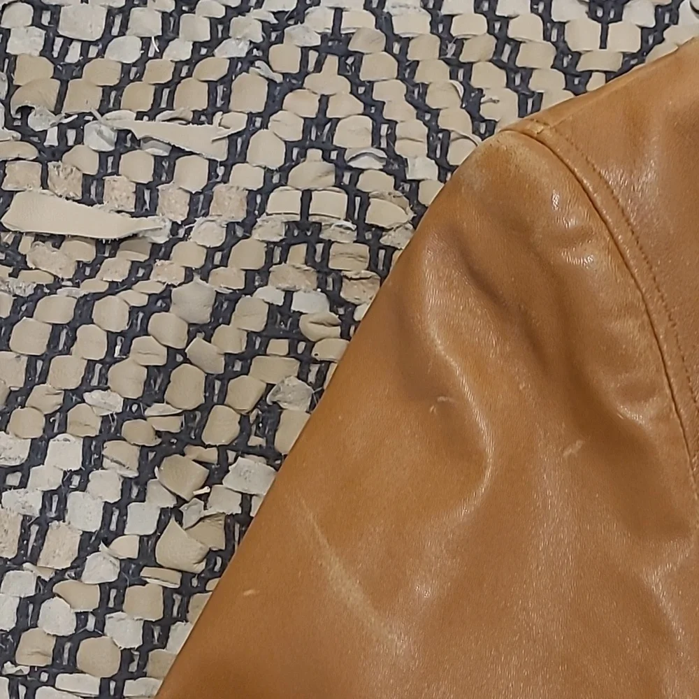 MICHAEL KORS CLASSIC BUTTERSCOTCH TAN LEATHER JACKET COAT - Picture 13 of 16